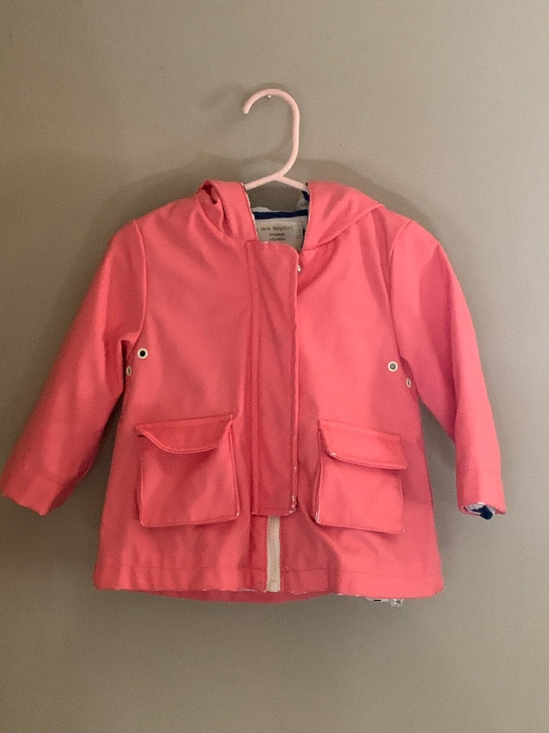Toddler Zara Baby Girls Rain Jacket 9-12 months