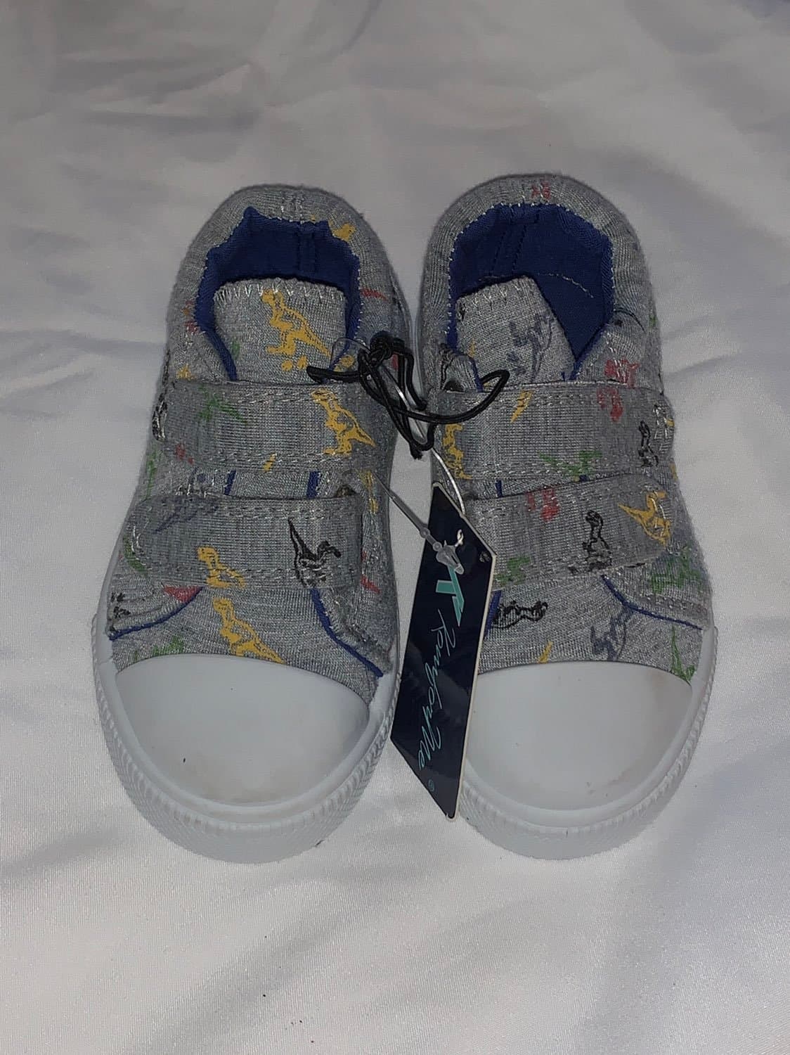 Toddler size 4 Dinosaur Canvas Shoes