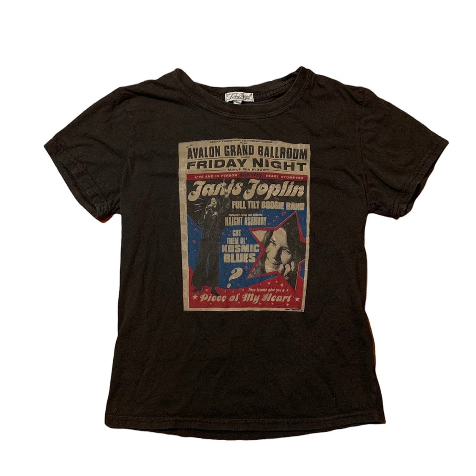 Vintage Lucky Brand Janis Joplin Tee Shirt