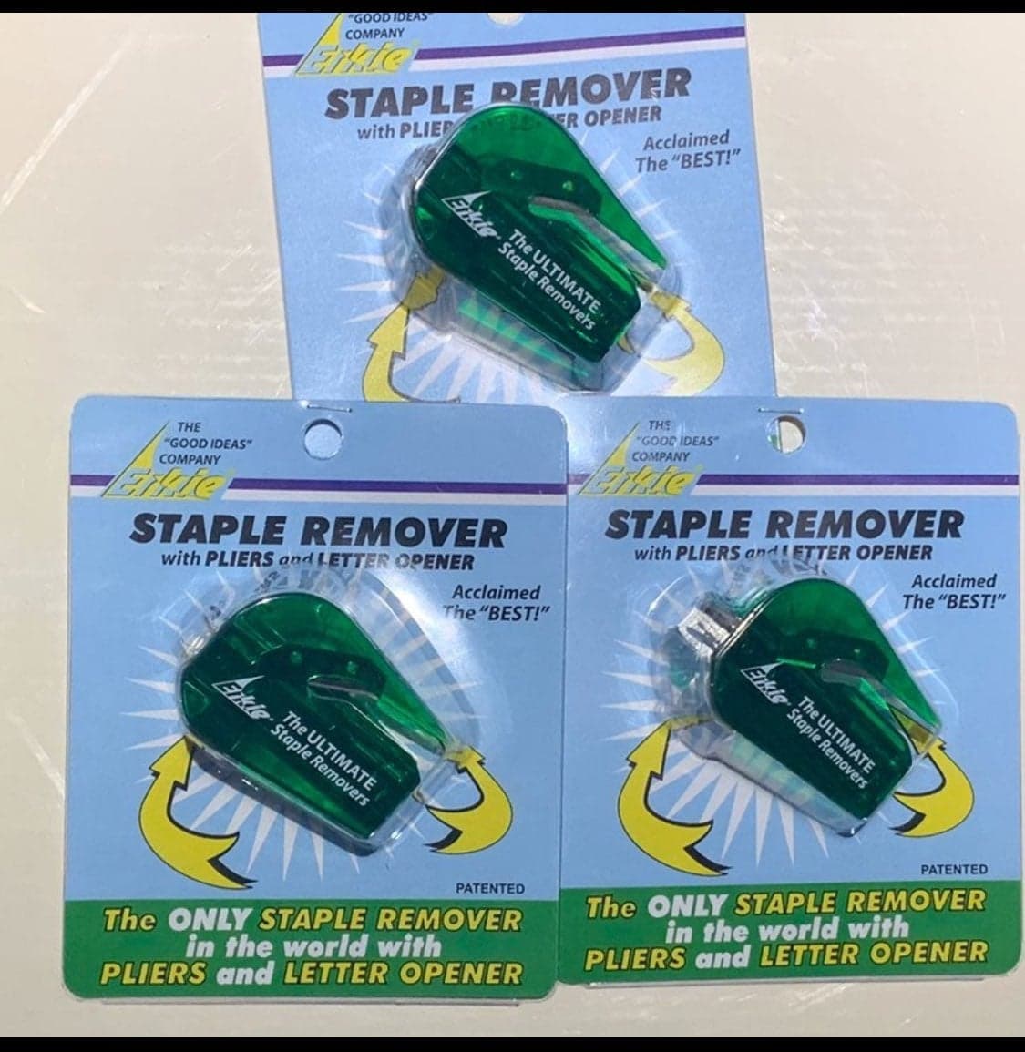Lot 3 Erkie Staple Removers