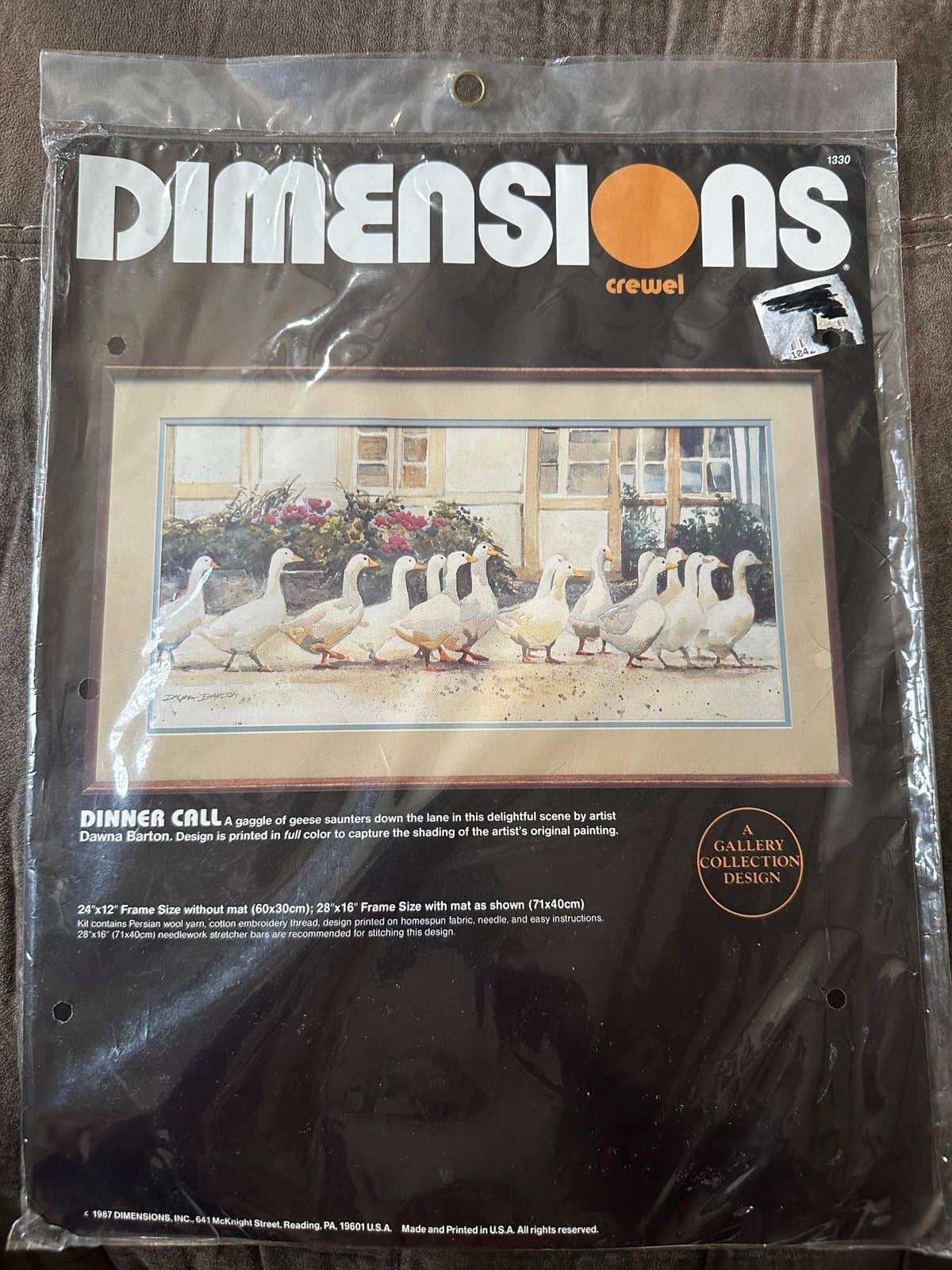 Dimensions Crewel Cross Stitch Kit Vintage Dinner Call (1330)