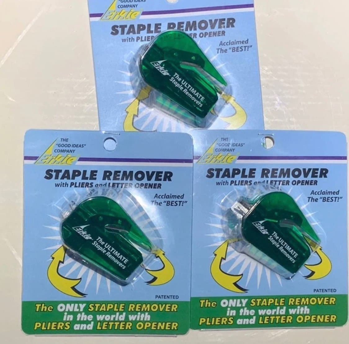 Lot 3 erkie staple removers