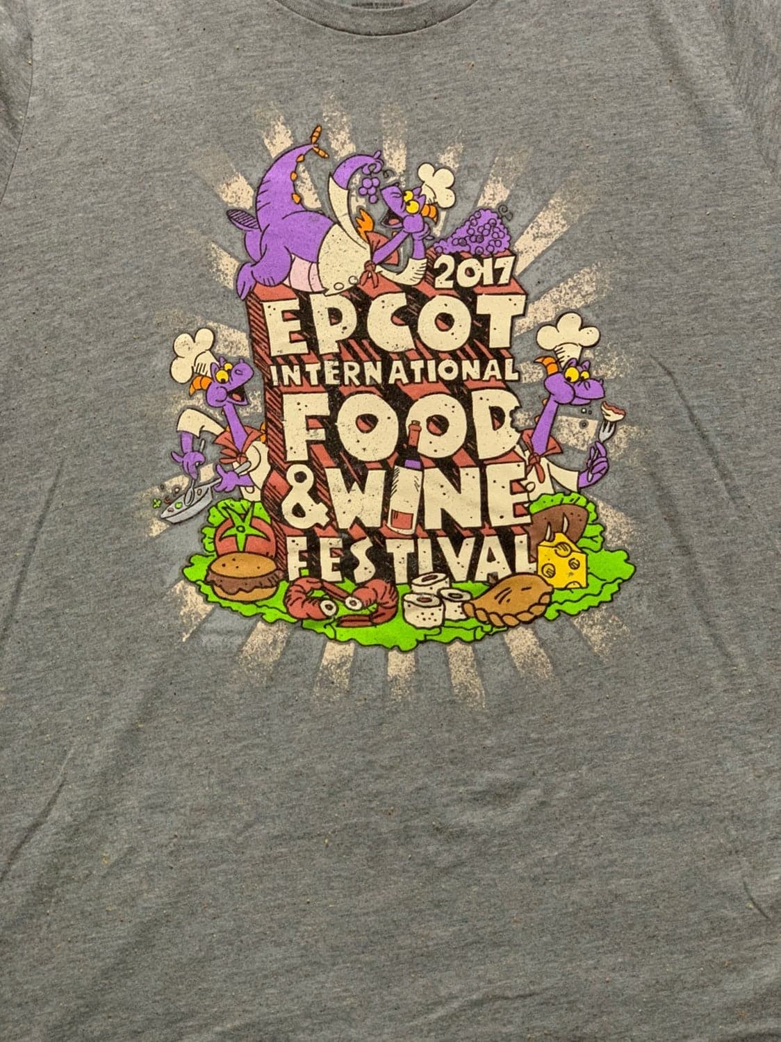 2017 Disney Epcot Food and Wine Festival Tee Passholder Exclusive T-Shirt