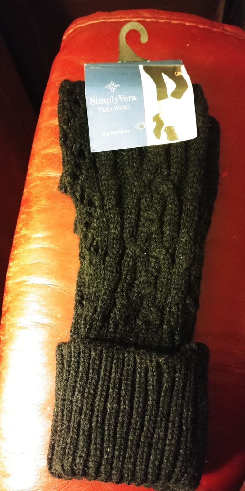 Simply Vera Wang Black Leg Warmers