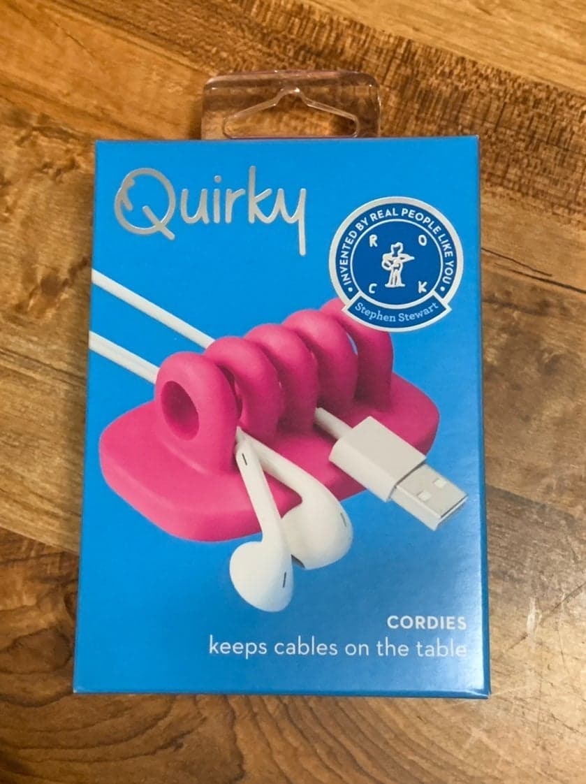 Pink Quirky Cordies Cord Holder
