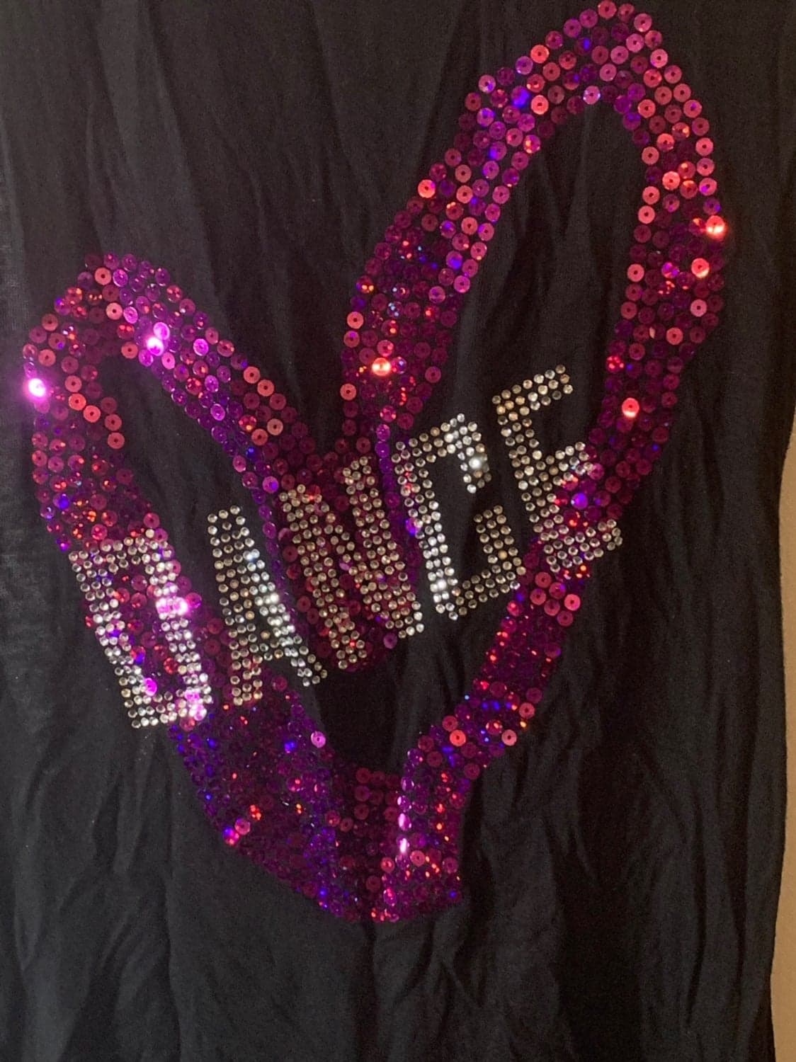 Dance Sleeveless Shirt Open Back Small