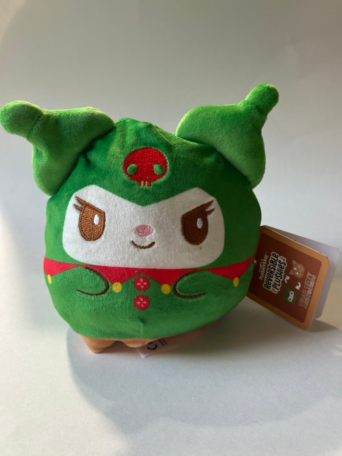 Kuromi Sanrio Christmas Hello Kitty 2024 Reversible 4’” Plushie By Tee Turtle