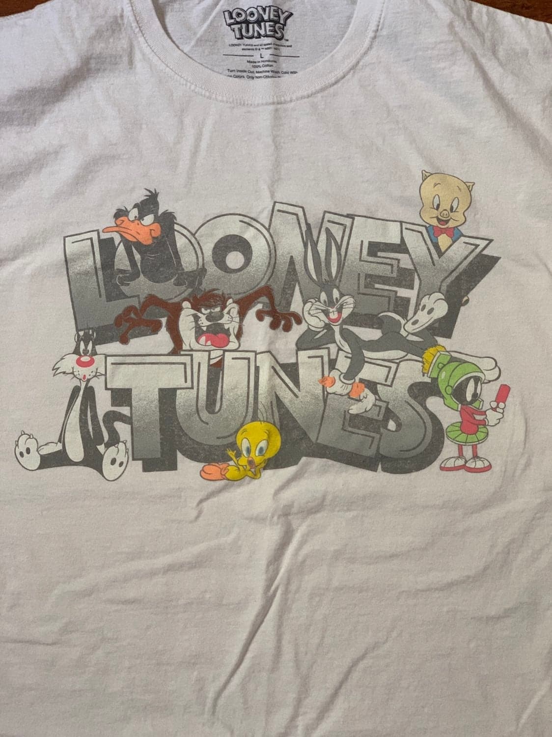 Retro Looney Tunes Bugs Bunny Thats All Folks Graphic T-Shirt
