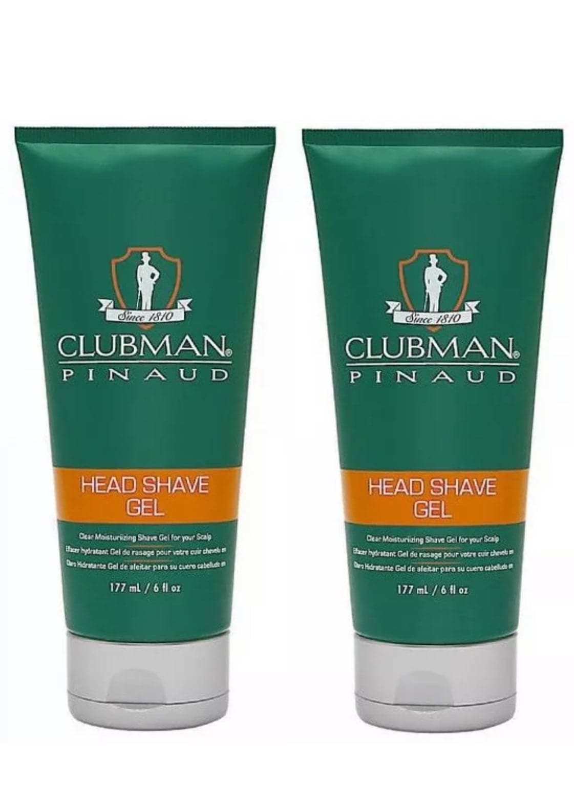Lot Of 2 Clubman Head Shave Gel
