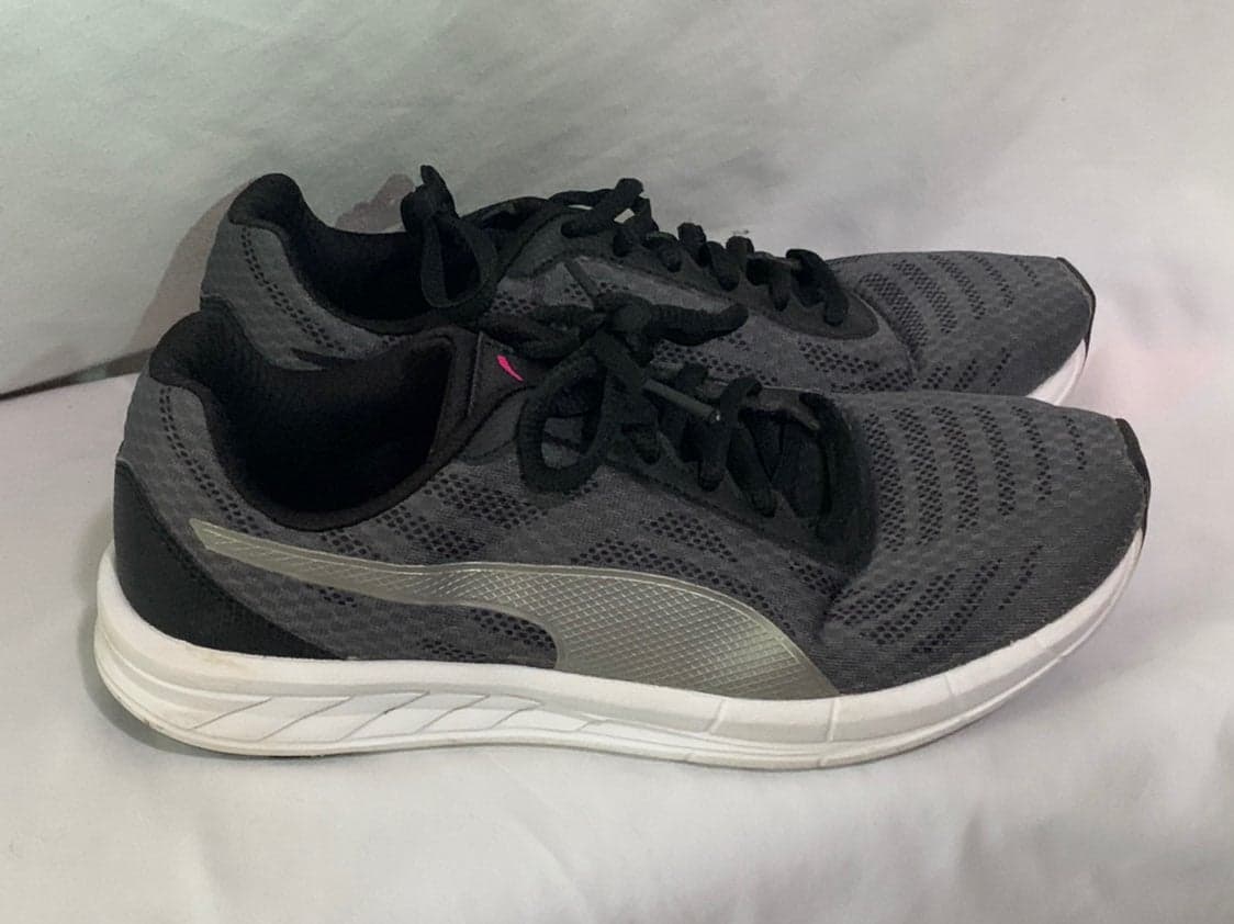 Puma Grey Meteor Running Shoes Low Top