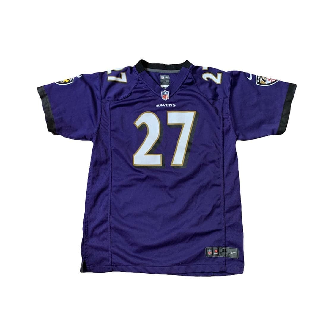 Nike OnField Baltimore Ravens NFL Jersey #27 Ray Rice Youth Boys Size X-Large