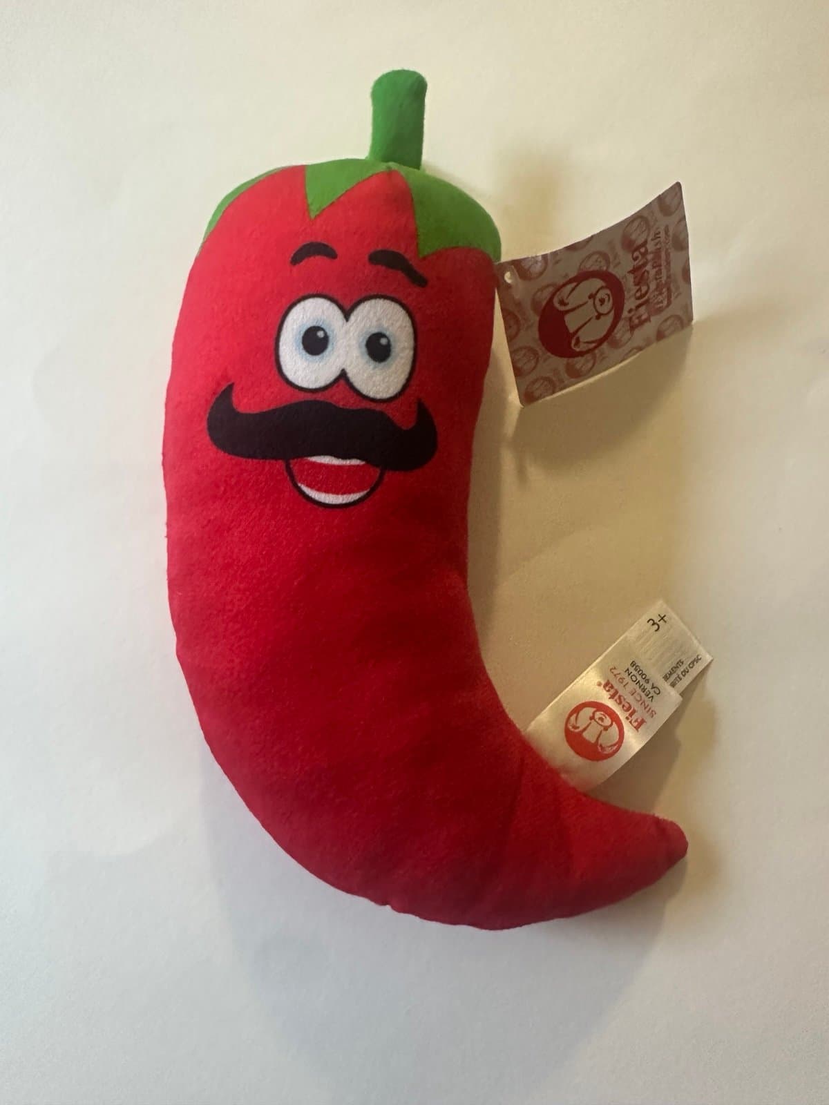 Red Chili Peppers Mustache Soft Plush Toy 9-Inch NEW!