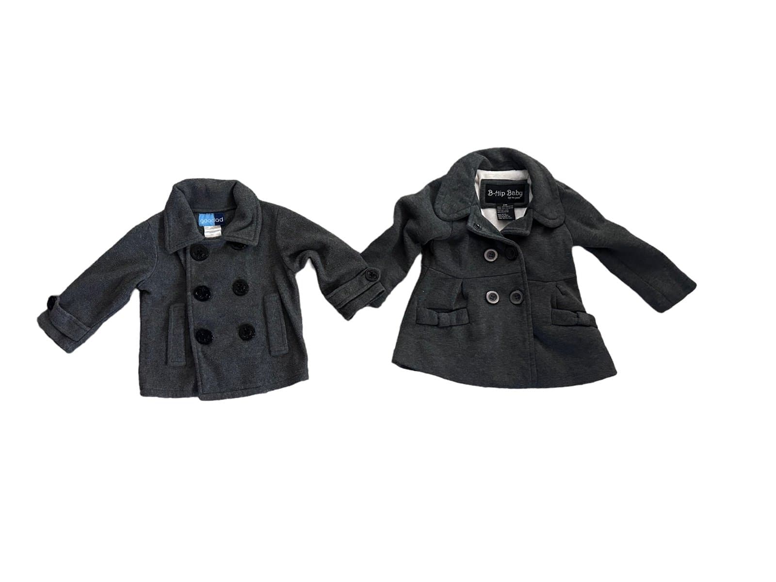 Lot of 2 Toddler Peacoats Winter Jackets