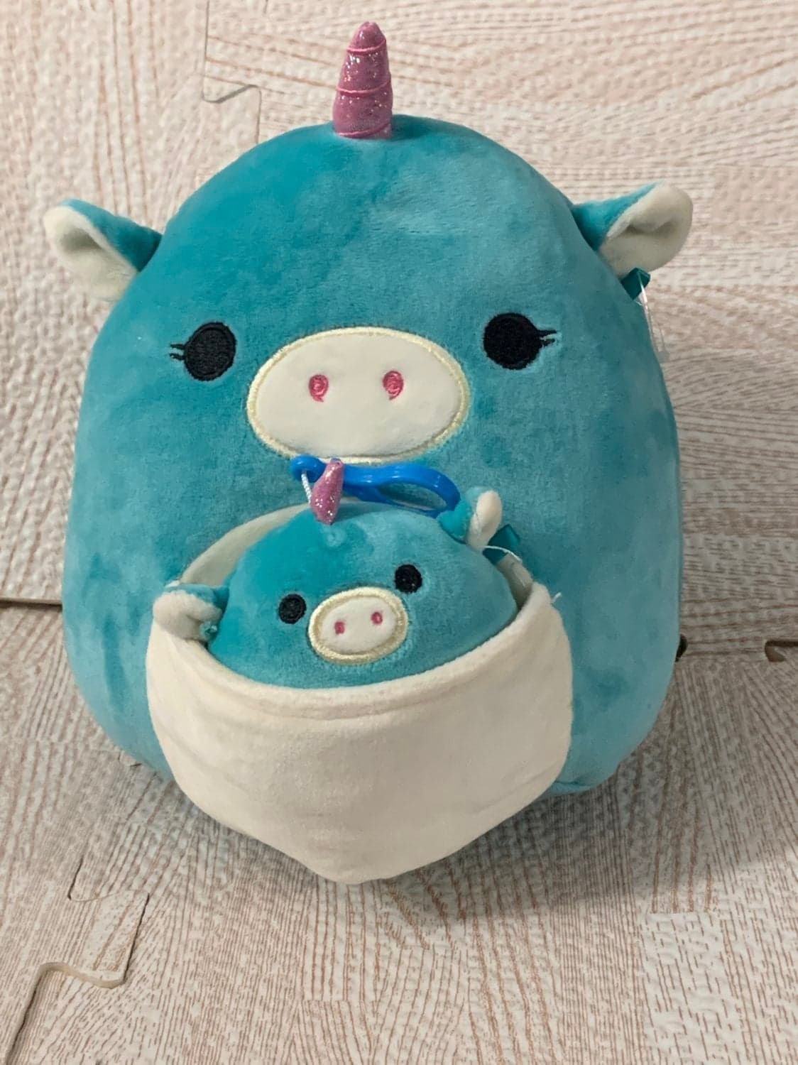 8’ Ace And Clip Unicorn Mommy Exclusive Squishmallow Hard To Find Rare plush
