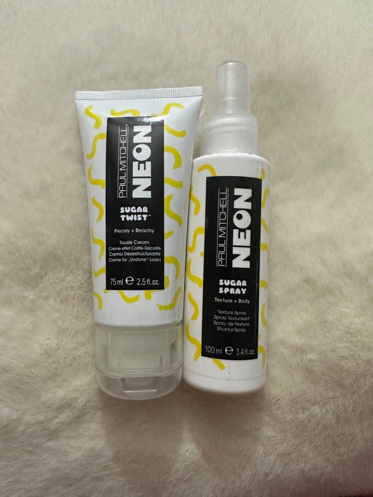 Lot 2 Paul Mitchell NEON Sugar Twist & Spray Piecey Beachy Deluxe Travel Size