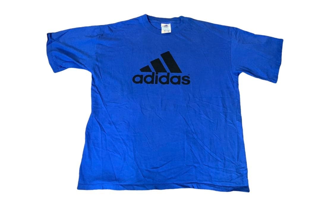 Vintage Adidas Made in USA Mens XL 3 Stripe Logo T-Shirt
