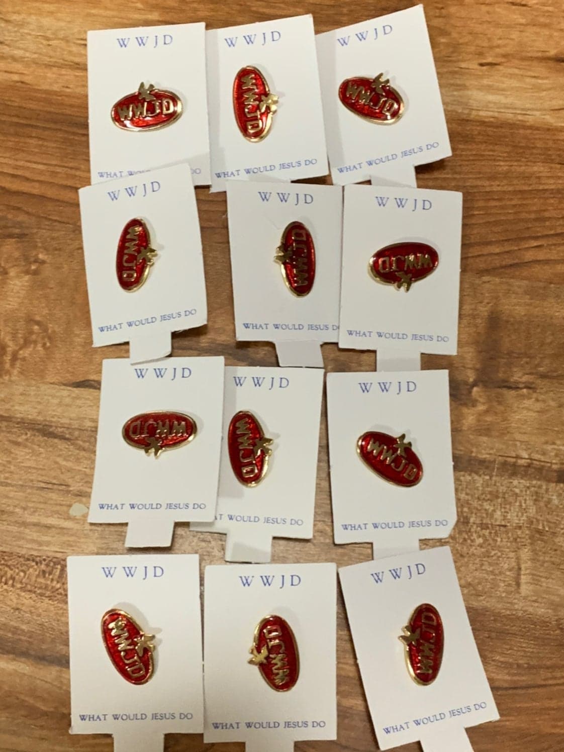 Lot of 12 WWJD pins
