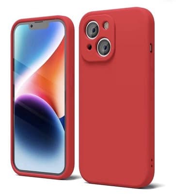 π± iPhone 14 Plus Liquid Silicone Case β Red