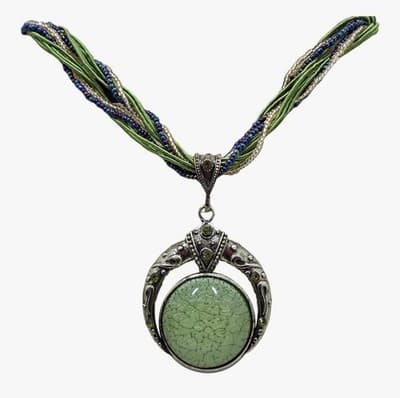 Bohemian Vintage Style Women's Necklace – Colorful Stone & Bead Statement Jewel