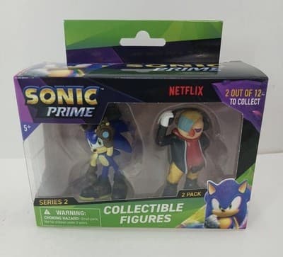 SONIC PRIME SERIES 2 SONIC & DR DON'T COLLECTIBLE FIGURES 2 PACK NIB