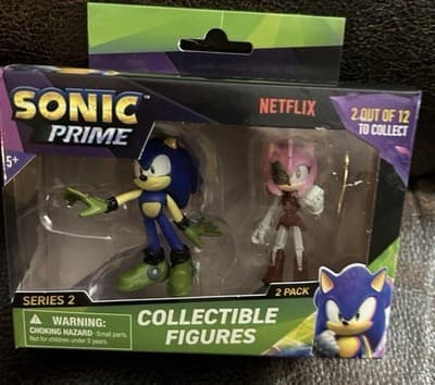 SONIC PRIME SERIES 2 SONIC & RUSTY ROSE COLLECTIBLE FIGURES 2 PACK