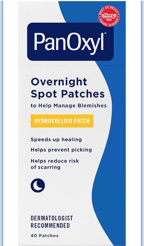 PanOxyl PM Overnight Spot Patches, Advanced Hydrocolloid Treatment, 40 Count