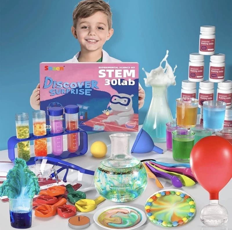 SNAEN STEM Discover Surprise Science Kit - 30 Lab Experiments for Kids