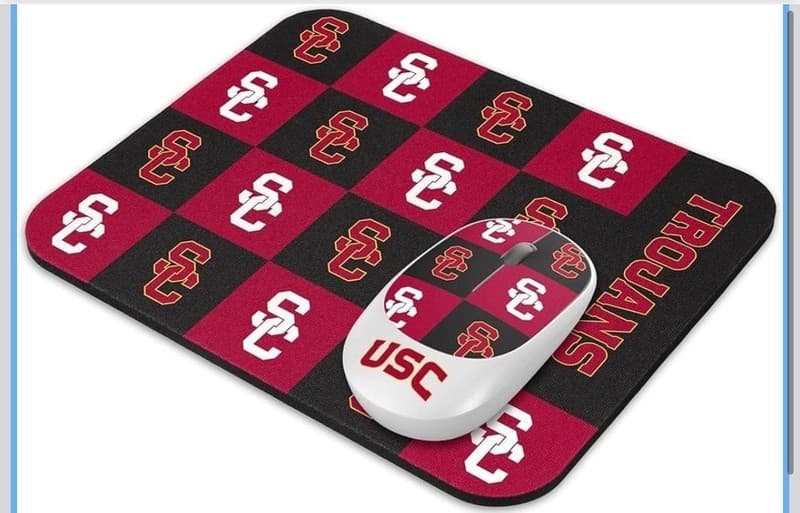 NCAA USC Trojans Wireless Mouse + Mousepad Combo Set