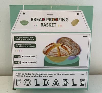 Bread Proofing Silicone Basket Set Of 2, Round & Oval Proofing + Tools BRAND NEW