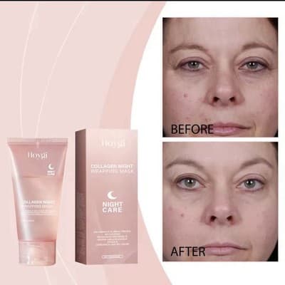 HOYGI Collagen Night Wrapping Mask Peel-Off Mask Facial Moisturizing Mask - 75g
