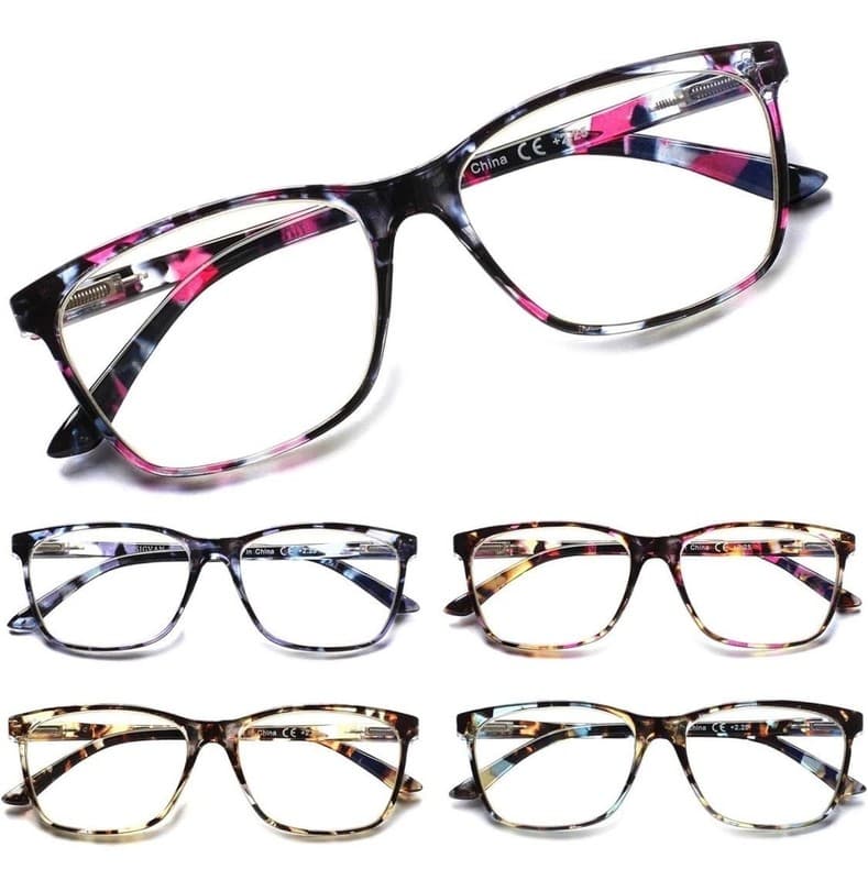 SIGVAN Ladies Blue Light Blocking Reading Glasses Fashion Floral Pattern Spring