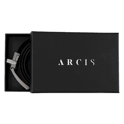 ARCIS 40” Men's Genuine Leather Classic Reversible Belt Black/Brown