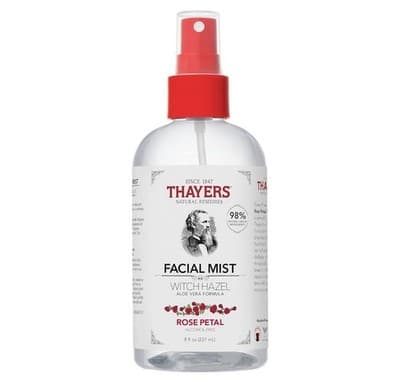 THAYERS Facial Mist Witch Hazel Aloe Vera Formula Rose Petal Toner 8 oz