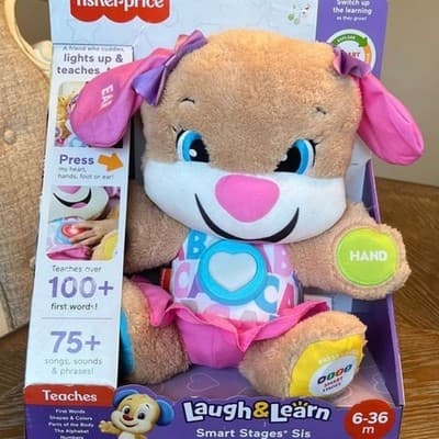 Fisher-Price Laugh & Learn Smart Stages Sis Interactive Plush Puppy