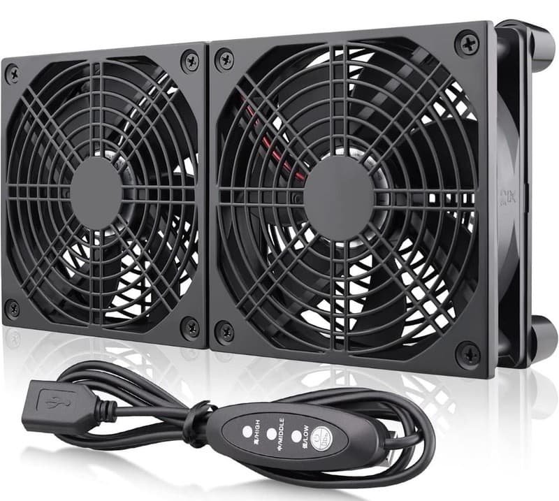 Router Cooling Fan DIY PC Cooler TV Box Wireless Quiet DC 5V USB Power 120mm 240