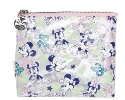 Clear Minnie Mouse Cosmetic Bag with Zipper