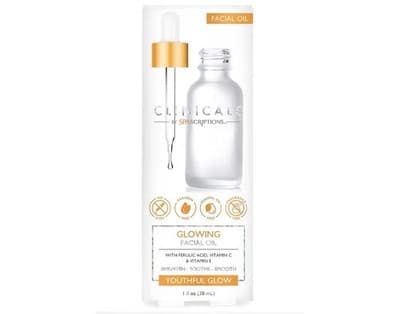 SpaScriptions Clinicals Glowing Facial Oil with Ferulic Acid Vitamin C New
