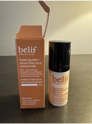 Belif Super Drops Niacinamide Golden Glow Serum 10 ml .33 oz Travel Size NIB