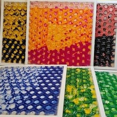 Set of 6 Brand New Interactive 12" Liquid Sensory Floor Tiles Kids Toddlers Play