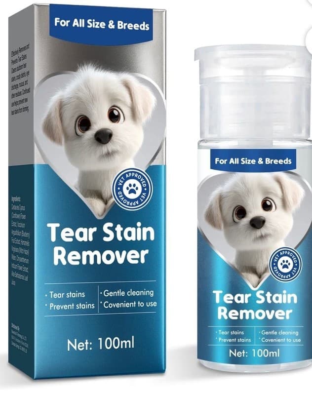Tear Stain Remover for Dogs&Cats, Effectively Cleans Tear Stains, Gently Cleanse