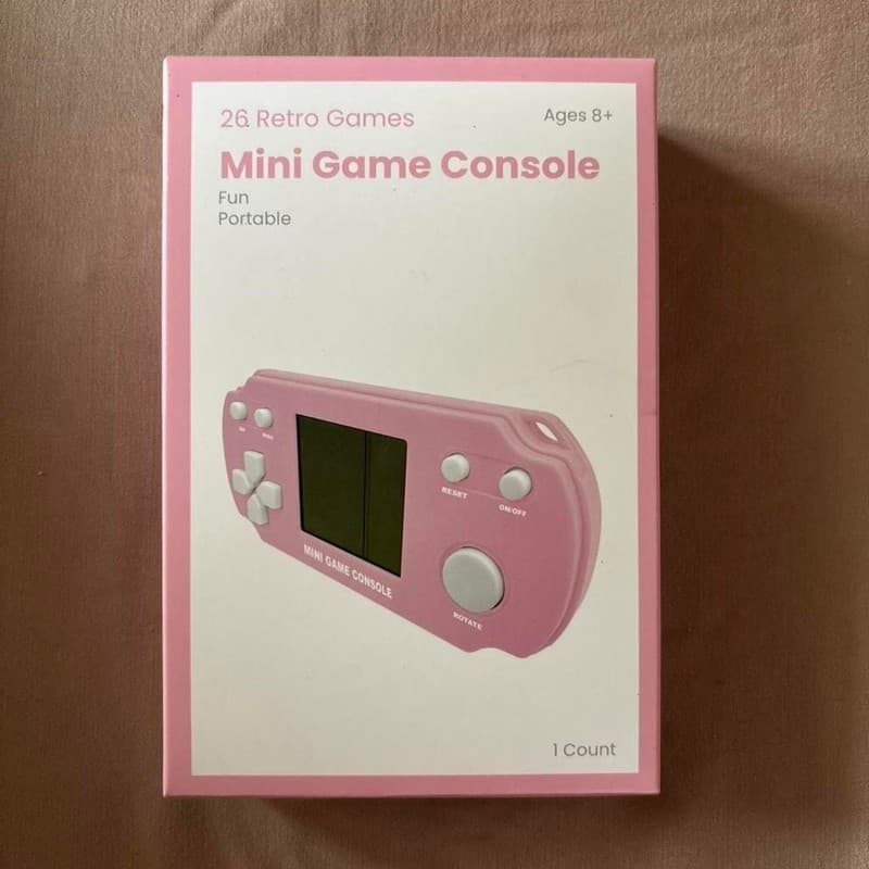 Titan Innovation Products 26 Retro Games Mini Game Console Pink
