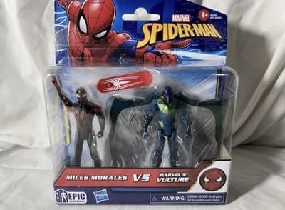 Marvel Spiderman Epic Hero Series Miles Morales vs Marvel's Vulture New B3