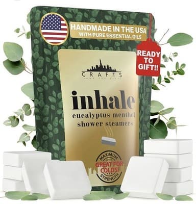🌿 CRAFTS AND THE CITY – Eucalyptus Menthol Shower Steamers Made in the USA