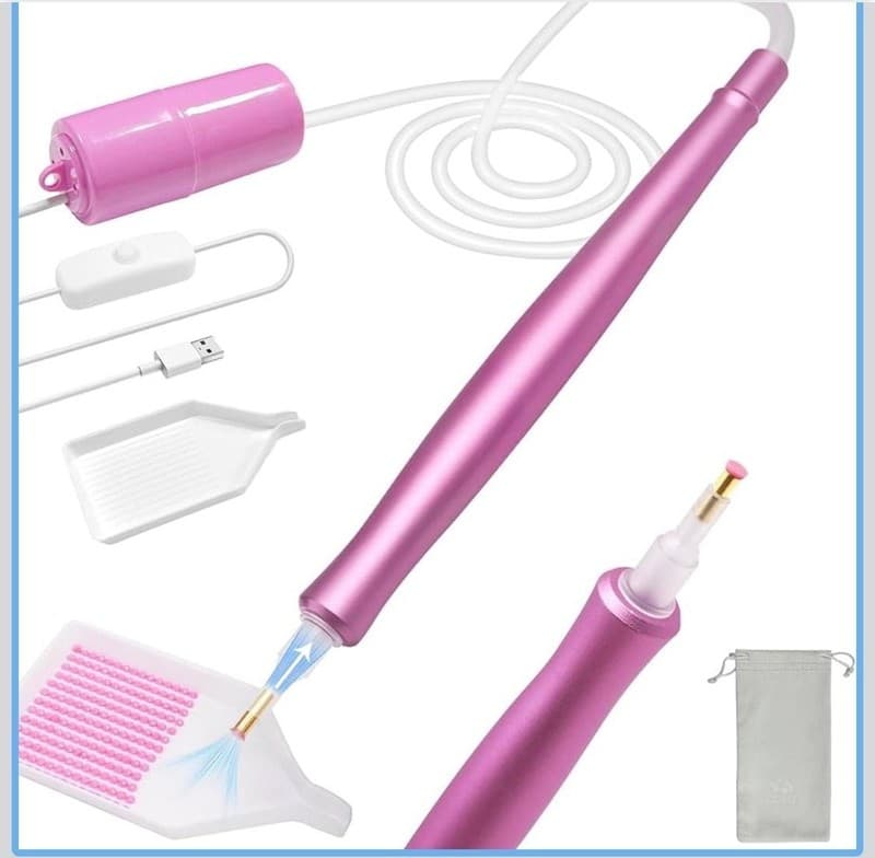 GOKEI Vacuum Diamond Art Painting Pen, Electric Wax-Free Suction Tool Kit with S