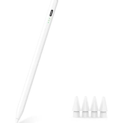 Stylus Pen for iPad with Palm Rejection, Tilt Sensitivity, 3 LED Battery Indicat