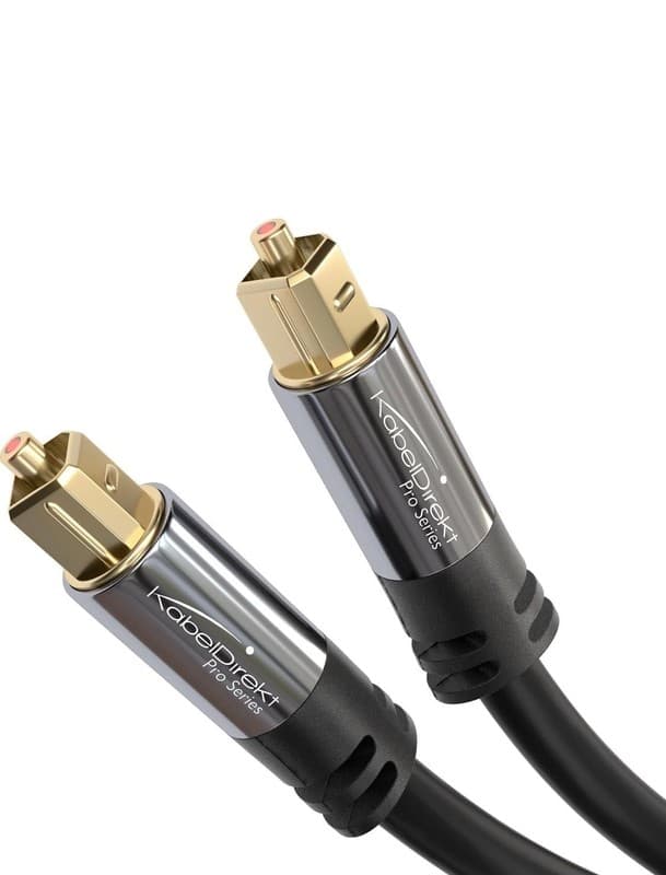 KabelDirekt Pro Series TOSLINK Optical Digital Audio Cable 6ft S/PDIF Fiber Opti