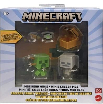 Minecraft Mob Head Minis Creeper Target Practice BowArrow Music Disc Collectable