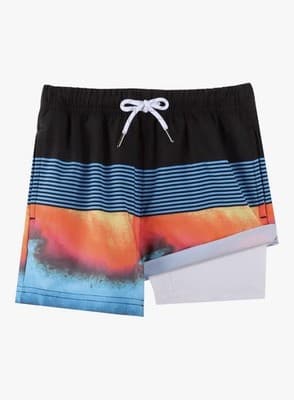BRISIRA Boys Swim Trunks Bathing Suit Compression Boxer Brief Liner Swim 10-12
