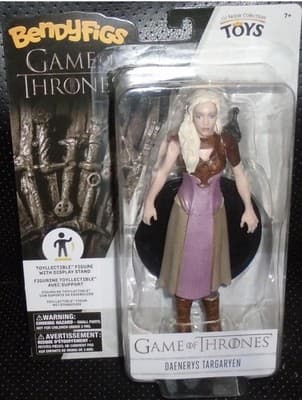 GAME OF THRONES - DAENERYS TARGARYEN - BENDYFIGS ACTION FIGURE NOBLE COLLECTION