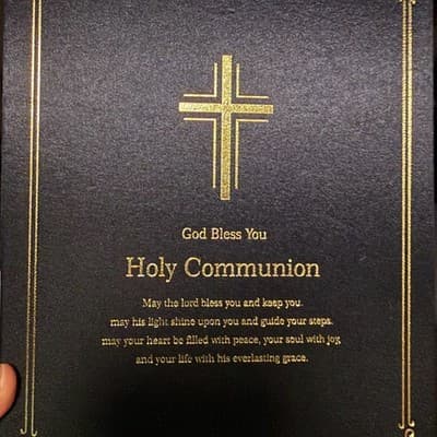 God Bless You Holy Communion Empty Keepsake Presentation Gift Box